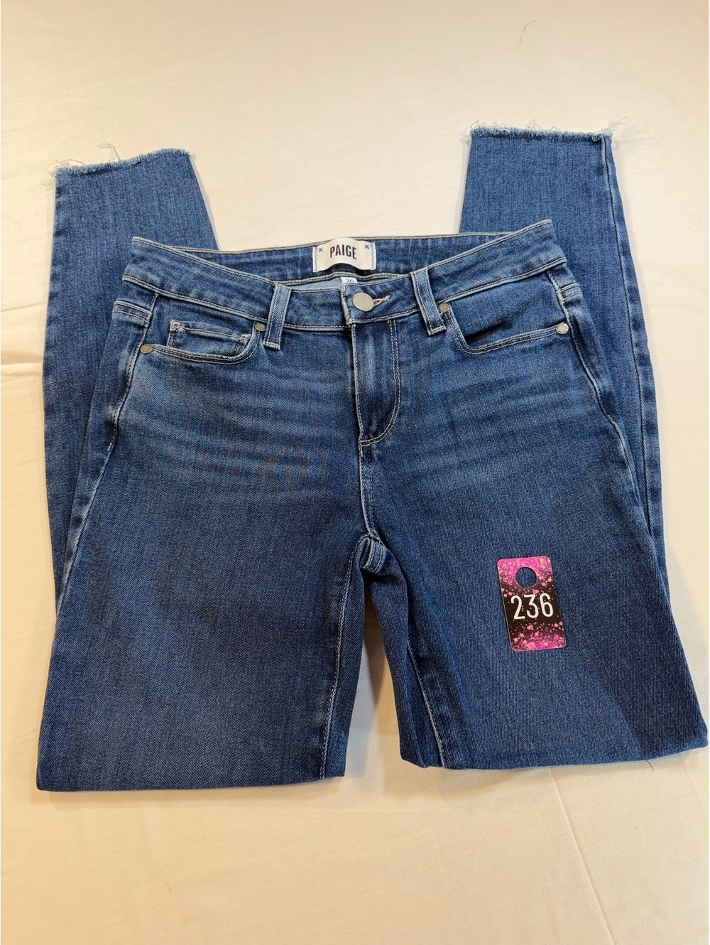 Paige Verdugo Ankle Jeans Size 26 Medium Wash
